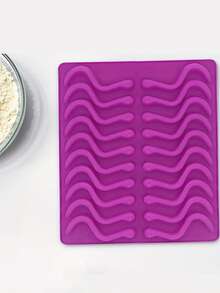 2/1 Peça Moldes de Silicone em Formato de Minhoca - Ideal para Diversão na Cozinha e Fabricação de Doces, Moldes de Silicone Reutilizáveis, Moldes de Cozinha, Diversão na Cozinha, Moldes de Doces, Acessórios de Sobremesa