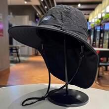 1 Stylish Men's Sun Hat - Great For Fishing, Hiking And Camping | Breathable Polyester, Hand Washable, Available In Khaki, Black, Navy - Hải quân - Xem 2