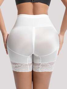 Pantalones de cintura alta estilizantes para posparto para mujeres, leggings moldeadores de control del estómago y entrenamiento de la cintura - Blanco - Ver 4