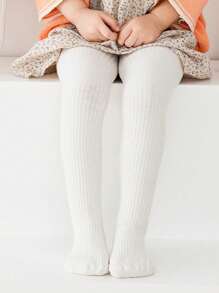 3/1 Pack Girls Toddler Ribbed Thermal Lined Tights, Classic Black/White/Gray, Soft & Comfortable, Fashionable & Versatile Leggings, Suitable For Toddler Autumn/Winter Daily Wear & Holidays