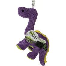 GoDog Checkers Just For Me Dinos Bruto Squeaky Plush Dog Toy, Chew Guard Technology - Purple, Mini - Dinos Bruto (Purple) - 查看 4