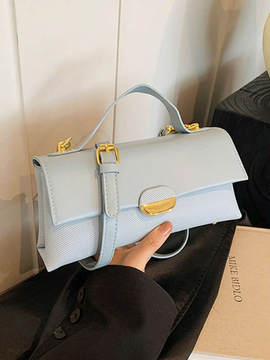 Bolso bandolera cuadrado pequeño versátil con bloque de color personalizado, moda 2025 para mujer