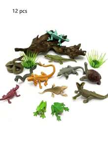 6pcs/12pcs Simulation Caterpillar, Insect Cabbage Worm Model, Small Reptile Toy, Prank And Prank Props, Prank And Scare Entertainment Props, 12 Different Colors, Mixed Colors Randomly Shipped(Mixed Random Shipment),Animal Figure Toys Animal,Fake Insects,Tortoise Toy