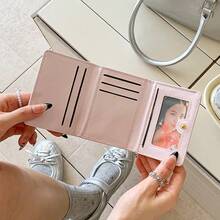 Awww So Sweet! Minimalist Ins Style Cute Sweet Short Strawberry Pink Wallet Coin Purse & Card Holder For Women Wallet Mini Wallet Purse Wallet Small Wallet Cute Wallet Wallet - Multicolor - View 7
