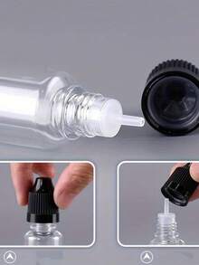 10 Thin Drip Bottles, 5ml/10ml/20ml/30ml/50ml Empty Squeeze Eye Drop Bottles, PET Squeezable Liquid Drop Cap Bottles, Essential For Returning To School And Traveling, Portable And Lightweight - Travel Accessories - Multicolor - View 7