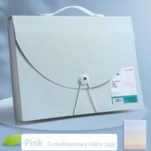 1pc Back To School Large Capacity 13-Slot Portable Accordion File Folder, A4 Multi-Layer Document Organizer Bag - Study Supplies