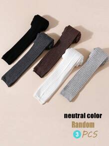 3条装女童九分钱打底裤，百搭简约设计，适合所有季节