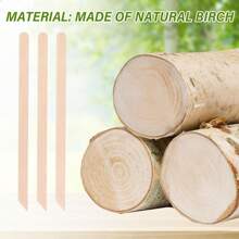 Bastoncini di legno piccoli per cera, bastoncini di cera per sopracciglia per rimozione dei peli, bastoncini a forma di ghiacciolo, bastoncini di legno per artigianato