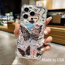 Funda para móvil con ranura para tarjetas. Compatible con phone 16, 15, 14, 13, 12 y 11. Permite guardar tarjetas y fotos. Diseño elegante y sencillo, transparente, esquinas reforzadas, anticaídas, con orificios para tarjetas. - Colores mixtos 1 - Ver 3