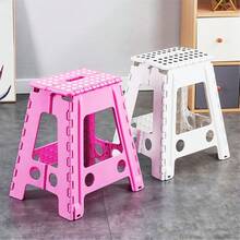1 PCS Collapsible Stepping Stool With Handle, Folding Step Stool Heavy Duty Step Stool Foldable For Adults And Kids, Non-Slip Folding Stools For Kitchen Hold Up To 280lbs - 白色 - 查看 5