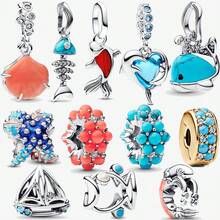 1pc Colorful Starfish Mini Pendant, Silver Plated, Suitable For Bracelets, Necklaces, DIY Jewelry, Gift Shops - Multicolor - View 1