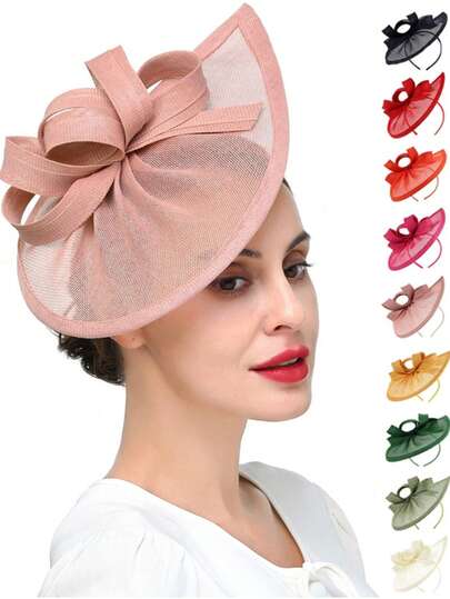 Fascinator Hat Headpiece Women 20s 50s Vintage Headband For Derby/Wedding/Cocktail/Wedding/Tea Party, Tiny Hats, Mini Fascinator, Mini Cap, Mini Top Hat , Hair Accessories, School Stuff, Elegant, Rave Accessories, Gifts