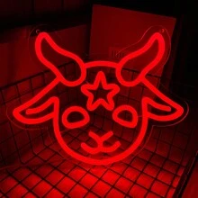 哥特式霓虹灯，你喜欢恐怖电影吗/给我/我会和你一起腐烂/爱你到死/永远不要相信生活/直到我们变成鬼魂/欢迎来到黑暗面霓虹灯，万圣节哥特式红色LED霓虹灯，羔羊恶魔霓虹灯用于墙面装饰