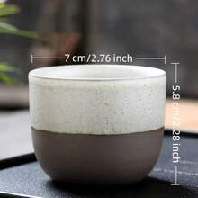 沙漠主题陶瓷咖啡杯，饰有棕榈树和骆驼图案，可重复使用，仅限手洗，是聚会和特殊场合的理想之选，沙漠主题礼品，沙漠咖啡杯，沙漠装饰陶瓷杯，咖啡杯，牛奶杯，水杯，家居/办公室/厨房/餐厅礼品，多用途，容量120毫升/250毫升/310毫升，沙特阿拉伯国庆节 - 彩色 - 查看 9