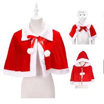 1PC Christmas Season Capes, Adult Capes, Cloaks, Christmas Decorations, Velvet Christmas Clothes, Clothing Suitable For Christmas Decorations, Capes, Gifts Suitable For Giving As Christmas Gifts