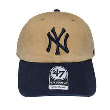 Two-Tone Baseball Cap: 47 New York Yankee S Dad Hat Adjustable & Lightweight Moisture-Wicking Fabric For Gym/Running - Kaki/Đen - Xem 8