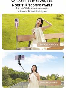 170cm/67inch Selfie Stick Tripod, Extendable Aluminum Tripod With Bluetooth Remote, Compatible With IPhone And Android Smartphones, Perfect For Travel, Vlog, Video And Photo