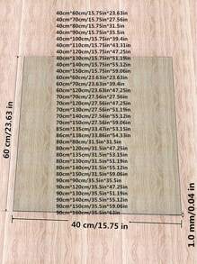 1 covoraș protector transparent din PVC, design dreptunghiular simplu, grosime de 1,0 mm/1,5 mm/2,0 mm, potrivit pentru măsuță de cafea, noptieră, masă, birou de calculator, birou de birou și diverse suprafețe de mobilier, versatil pentru toate anotimpurile