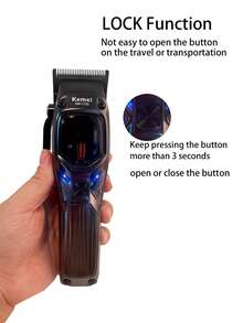 Kemei KM-1726 New Professional Barber Hair Clipper Magnetic Motor Salon Use Haircut For Men 10000RPM High Speed Hair Cuttting Machine Adjustable High Quality Salon Clipper 12W Strong Power Hair Clipper Gift For Men Birthday - Dark Grey - View 7