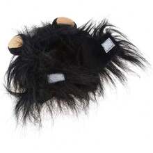 Simulazione di cane e gatto da compagnia, con criniera, orecchie, cappello, abito autunnale e invernale, copricapo nero, taglia M, pratico e popolare.