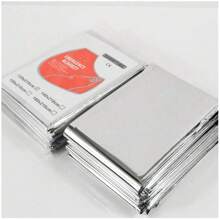 1/5/10-Pack Emergency Mylar Thermal Blanket - 52"L X 84", 90% Heat Retention,Space Blanket For Survival, Camping & Outdoor Emergencies,Ideal For Hiking, Marathons, Compact Lightweight Design, Essential For Survival Kits - Silver - View 7