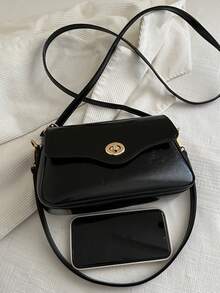 5 款 - 彩色简约迷你斜挎包，配金属扣 - 时尚女士小钱包，适合日常出行和休闲出游