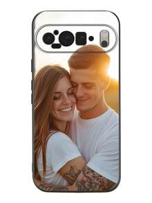 1个个性化定制照片透明保护壳，适用于Pixel 9Pro/9Pro XL/9A/Pixel 8Pro/7Pro XL/6A系列，情侣款手机保护套，个性化，独特，是送给他、她、家人、朋友、情侣、宠物伴侣的理想礼物，适合生日、毕业、婚礼、圣诞节、万圣节、冬季、舞会、秋季、母亲节、父亲节等各种场合，手机壳，手机配件，2025手机壳 - 黑色 - 查看 6
