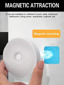 1个/3个可调光LED触摸夜灯 - 柔和暖白光和日光亮度可调，适用于卧室、走廊、卫生间、客厅、衣柜、橱柜等场所的装饰照明。设计紧凑，易于安装。USB充电便携式橱柜灯/壁灯。