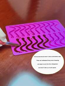 2/1 Peça Moldes de Silicone em Formato de Minhoca - Ideal para Diversão na Cozinha e Fabricação de Doces, Moldes de Silicone Reutilizáveis, Moldes de Cozinha, Diversão na Cozinha, Moldes de Doces, Acessórios de Sobremesa