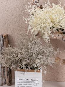 6/12 件人造植物，人造蕨类植物，17.8 英寸，迷迭香茎假绿色植物灌木，乡村农舍中心装饰桌面厨房架子桌子中心装饰户外抗紫外线花园植物