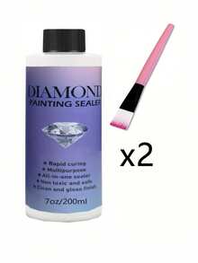 60/120/200ml Surface Protector Glossy Sealant For Diamond Painting And Puzzle Sealing (With Brush Included)