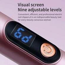 专业低噪音无线便携式电动指甲锉套装，指甲磨甲器配备多个磨头，可用于去除、打磨、修剪和抛光指甲，可充电无绳指甲钻，速度可调，小巧轻便，方便旅行度假携带，300mAh电池 - 彩色 - 查看 5