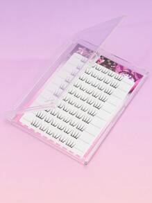 5-12mm 10 file di ciglia finte naturali a forma di occhio di gatto e di volpe, senza bisogno di colla, convenienti e riutilizzabili. Ciglia finte naturali adatte per matrimoni, feste e riunioni di lavoro quotidiane. Adatte per principianti, cosplay, grappoli di ciglia, ciglia individuali, ciglia finte