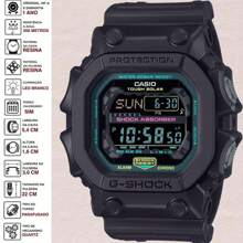 G-Shock Relógio Casio GX-56MF-1 Digital Masculino Solar Fluorescente Robusto Prova D'água 200 Metros 20 ATM 5 Alarmes Esportivo Preto