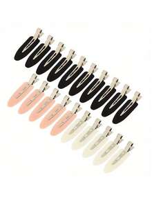 60pcs Flexible Hair Clips - Crease-Proof Hair Clips, For Styling Partitions, Hair Clips, Suitable As Small Gifts For Women Salon Hairstyles, Bangs, Waves, Makeup - Multicolor - View 2