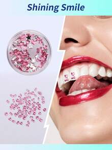 100 piezas Kit de gemas de resina en miniatura (con pegamento) Kit para joyas de moda DIY Kit inicial de joyas Teeth - Multicolor - Ver 14