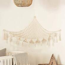 1 Stück Dreieck Wandhängende Puppen Netztasche, Kinder Zimmer Puppen Aufbewahrungsorganizer Tasche, gewebte Plüsch Puppen Hängematte Netz, handgefertigte gehäkelte Plüsch Puppen Hängematte, aufgehängte Aufbewahrungshängematte