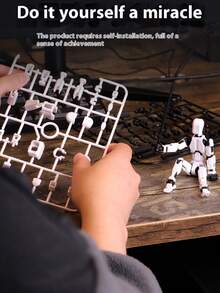 1个 - 2025新款磁性反重力幸运娃娃，13英寸全关节可动人偶，男孩/女孩玩具人偶，大号14厘米/5.52英寸，组装式减压收藏模型玩具，可替换武器，DIY可动手型，生日/节日/完美礼物 - 彩色 - 查看 6