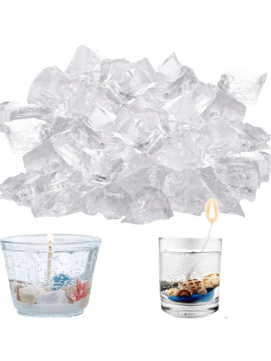 500g/1kg Cera de jalea transparente, material de fabricación de velas caseras de cera en gel, cera de gel cristalina para fabricación de velas y suministros para velas perfumadas hechas a mano