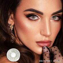 AMARA 1副自然浅色隐形眼镜，棕灰色镜片，年抛型，适合万圣节装扮 - SEATTLE-GRAY - 查看 3