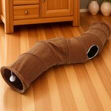 نفق قابل للطي وللانهيار للحيوانات الأليفة، مكونات النفق، بيت لعب للقطط، للاستخدام الداخلي والخارجي، للترفيه الذاتي للقطط، سهل التجميع والتخزين، يسمح للقطط باللعب بشكل مستقل، نفق للقطط، لعبة قطط للترفيه، هدية مثالية لعيد الميلاد وعيد الهالوين للحيوانات الأليفة!