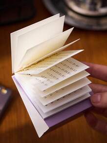 Mini 2026 Desk Calendar, Creative Landscape Calendar, Student Note Desktop Ornaments, Suitable For Home, School Season, Back To School Rewards, Etc.