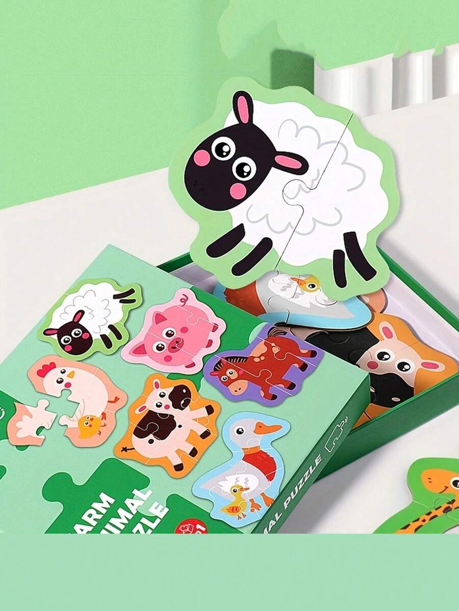 لغز حيوان ورقي - لعبة تعليمية للشباب، هدية لعبة تفاعلية للآباء والأطفال للتعلم والتفاعل!