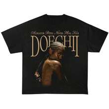 Women's Summer Character Printed Round Neck Casual Short Sleeve T-Shirt Graphic Tees Women Tops,  -Doechii.- Swamp Princess Concert Light Sand Merch For Unisex Mens Womens - màu đen - Xem 1