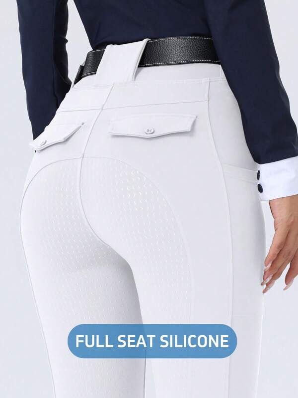 ROYALS MATTINI Women's Equestrian Riding Pants, Jodhpurs, Full Seat Silicone Grip Abrasion-Resistant Breeches For Horse Riding Sports, Quick-Dry