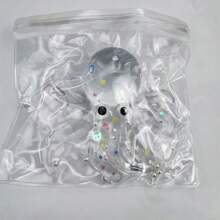 1 Peça Brinquedo Macio de Polvo Transparente 2025 - Brinquedo Sensorial de Alívio de Estresse em TPE Ultra Macio, Crescimento Lento para Crianças (Presente)