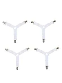 4pcs Triangle Bed Sheet Clips - Secure Mattress Grippers, Adjustable Straps For Easy Fitting & Organizing Fitting For Bedsheets, Mattress Covers, Sofa Cushions Home Use - Multicolor - View 9