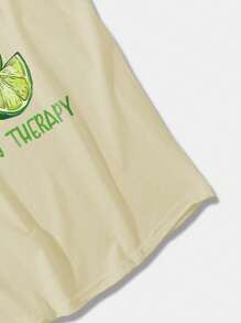 YUNCHIC - Men's Casual Sleeveless Tank Top, Summer Lightweight Sportswear, Creative Agave Print, Crew Neck Stretchy Base Layer, Breathable Moisture-Wicking, Fitness Training Outer/Inner Wear, - Khaki - View 6