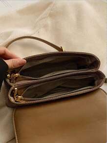 2025 Fashionable Color Contrast Shoulder Diagonal Cross-Body Small Square Handbag For Women, Versatile