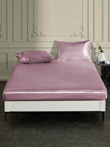 1 tấm ga trải giường satin màu trơn, bộ đồ giường, tấm bảo vệ nệm mềm mại (không có chất độn), ga trải giường vừa vặn thoải mái và thân thiện với làn da cho phòng ngủ, ga trải giường satin đỏ hồng, bộ đồ giường thoáng khí, làm mát bằng túi sâu, ga trải giường phong cách tối giản mềm mại và mượt mà, cho giường cỡ Queen, King, Twin, cỡ lớn, có thể giặt bằng máy, quà tặng hoàn hảo cho ngày lễ, đồ trang trí mùa thu, đồ trang trí mùa thu, đồ trang trí phòng - Màu Hồng Tươi - Xem 8